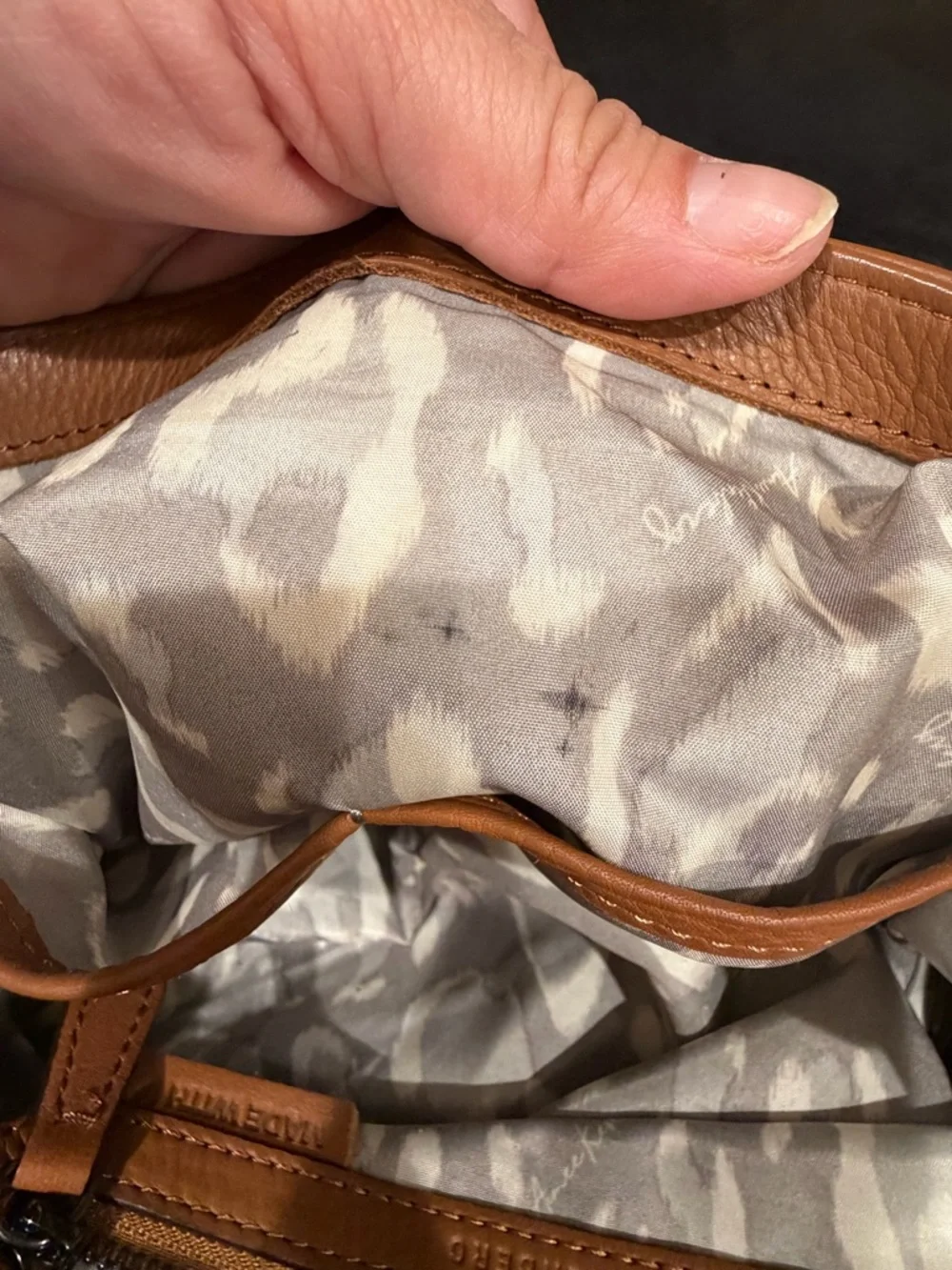 Aimee Kestenberg Tan Leather Hobo Shoulder Bag